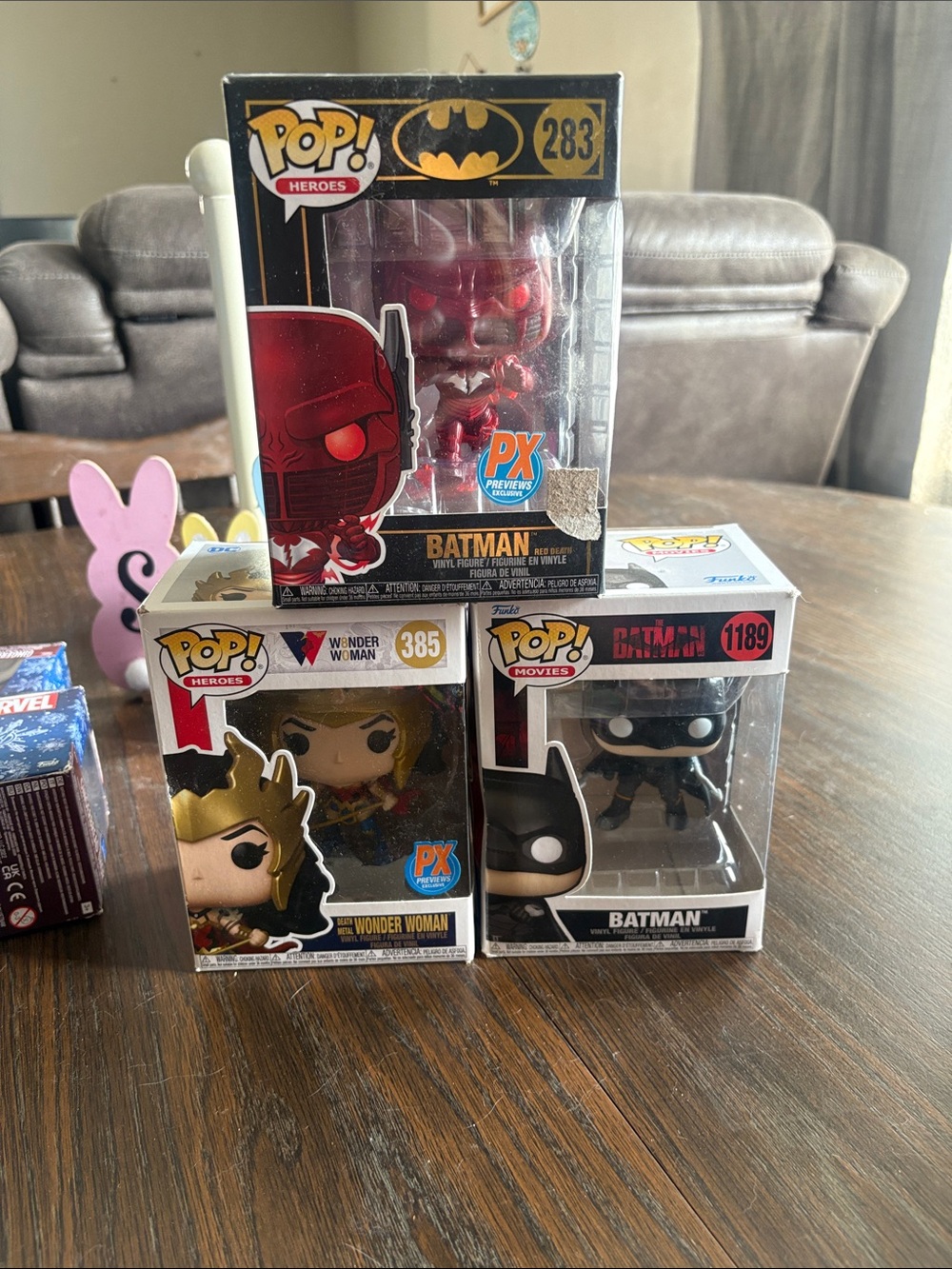 Funko POP! Batman & Wonder Woman Trio - Red, Black, Gold